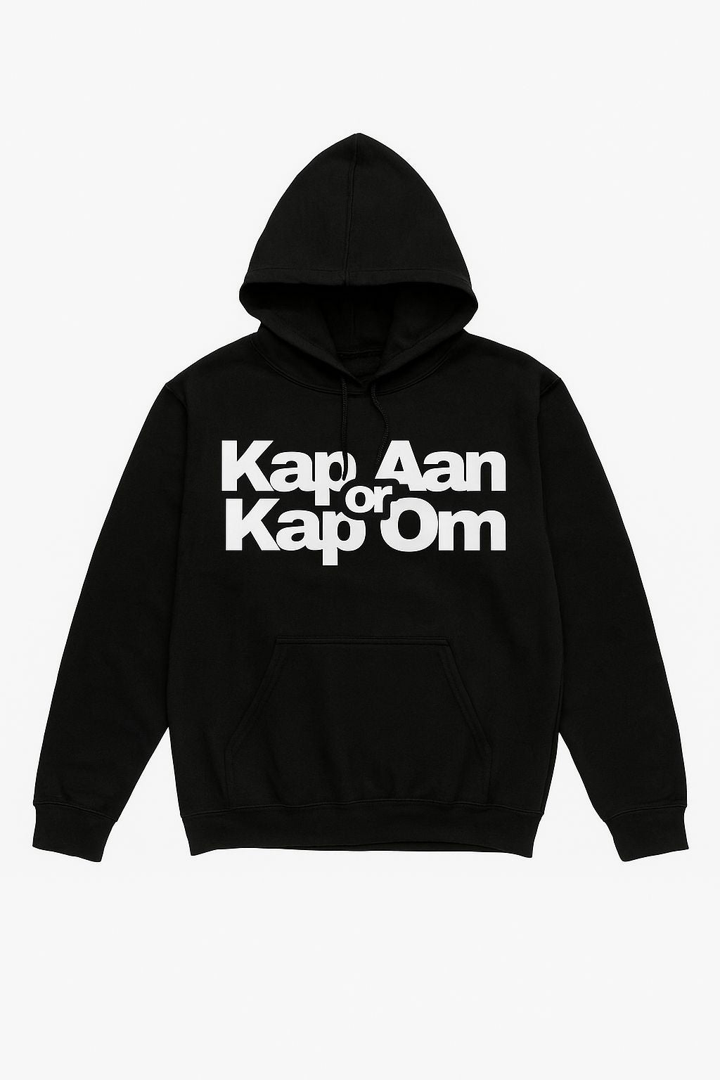 Black Kap Aan or Kap Om Hoodie