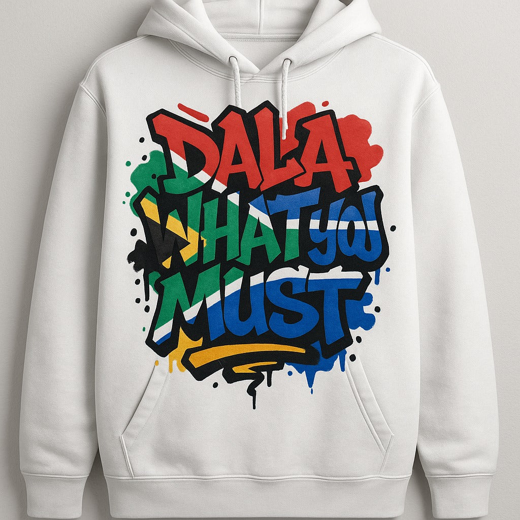 White Dala What You Must (SA Edition) Hoodie